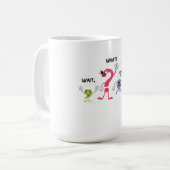 Funny Grammar Lehrer, warten, was stoppen Ich stim Kaffeetasse (Vorderseite Links)