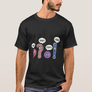 Funny Grammar Lehrer warten, was stoppen Ich stimm T-Shirt
