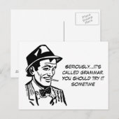 Funny Grammar Nazi Postkarte (Vorne/Hinten)