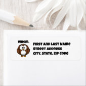 Funny Grammar Owl Cartoon für Writer & Word Nerd (Insitu)