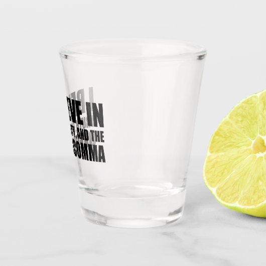 Funny Grammar | Oxford Comma Schnapsglas (Rechts)