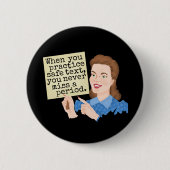 Funny Grammar Spaß | Praktizieren eines sicheren T Button (Vorderseite)