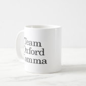 Funny Grammar Spaß Quote Team Oxford Comma Kaffeetasse (Vorderseite Links)