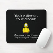 Funny Grammar - Stop Ing The Chickens Shirts  Mousepad (Mit Mouse)