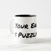 Funny Grammar Zweifarbige Tasse (Vorderseite Links)