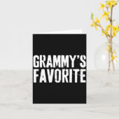 Funny Grammy’s Favorite Funny Grandparent Granhild Karte (Gelbe Blume)