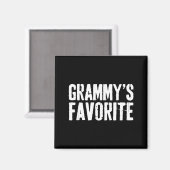 Funny Grammy’s Favorite Funny Grandparent Granhild Magnet (Vorderseite/Rückseite)