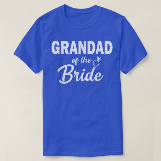 Funny Grandad der Bride Coordinating Wedding Pa T-Shirt (Design vorne)