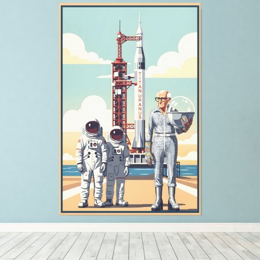 Funny Grandad Leinwanddruck (Insitu (Holzboden))