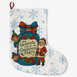 Funny Grandma’s Jar of Christmas Farts Großer Weihnachtsstrumpf