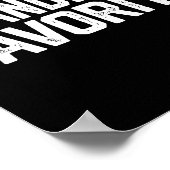 Funny Grandma's Favorite Grandparent Granhild  Poster (Ecke)