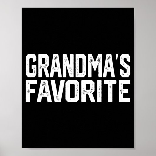 Funny Grandma's Favorite Grandparent Granhild  Poster (Vorne)