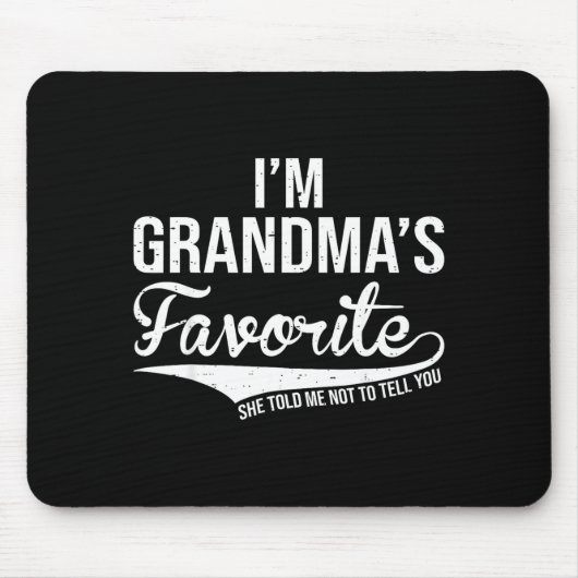 Funny Grandma's Favorite Grandson & Granddaugh Mousepad (Vorne)