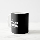 Funny Grandma's Favorite Shirt I'm Grandma's Favor Kaffeetasse (Vorderseite Links)