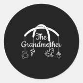 Funny Grandmother Design For Proud Grandmas Premiu Runder Aufkleber (Vorderseite)