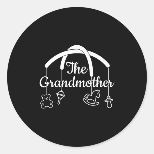 Funny Grandmother Design For Proud Grandmas Premiu Runder Aufkleber (Vorderseite)