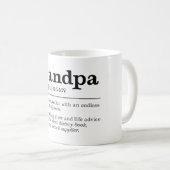 Funny Grandpa Definition Kaffeetasse (VorderseiteRechts)