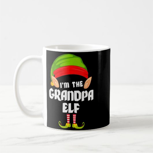 Funny Grandpa Elf Matching Family Group Pj Christm Kaffeetasse (Links)
