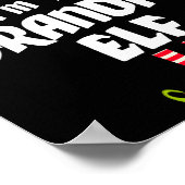 Funny Grandpa Elf Matching Family Group Pj Christm Poster (Ecke)