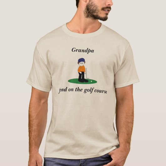Funny Grandpa Golfing T-Shirt (Vorderseite)