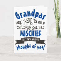 Funny Grandpa Mischief Birthday