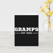 Funny Grandpa Soon To Be Gramps Est 2020 New Grand Karte (Gelbe Blume)