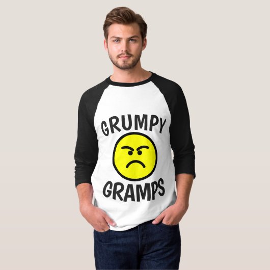FUNNY GRANDPA T - Shirt GRUMPY GRAMPS (Vorne ganz)