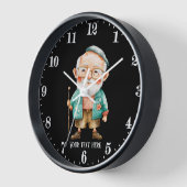 Funny Grandpa Text hinzufügen Uhr (Winkel)