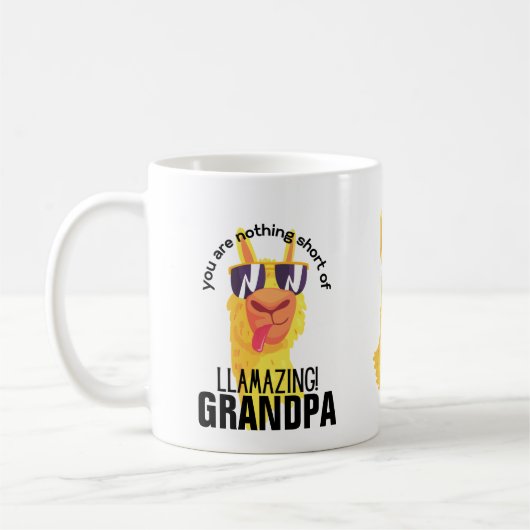 Funny GRANDPA VATER PAPA Custom Gift Kaffeetasse (Links)