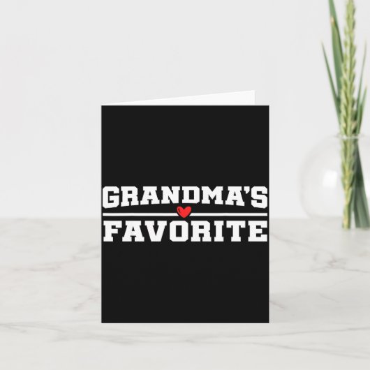 Funny Grandparent Favorite Granhild Karte (Vorderseite)