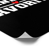 Funny Grandparent Favorite Granhild  Poster (Ecke)