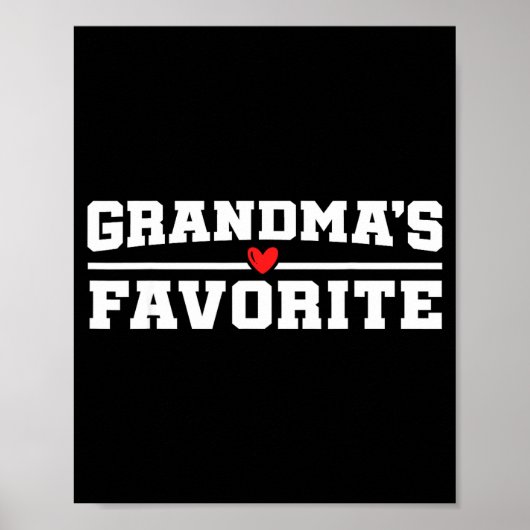 Funny Grandparent Favorite Granhild  Poster (Vorne)