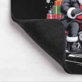 Funny Grandpa's Biker Ride Christmas Motorcycle Sa Mousepad (Ecke)