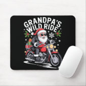 Funny Grandpa's Biker Ride Christmas Motorcycle Sa Mousepad (Mit Mouse)