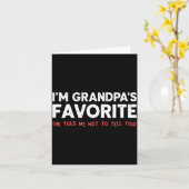 Funny Grandpa's Favorite Granhild I'm Grandpa's Fa Karte (Gelbe Blume)