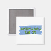 Funny Grandpas Furzen Magnet (Vorderseite/Rückseite)