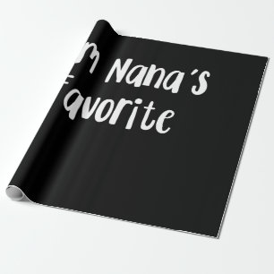 Funny Grandson Ich bin Nanas Liebling Geschenkpapier