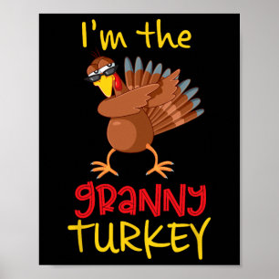 Funny Granny Türkei Matching Family Group Thanksgi Poster