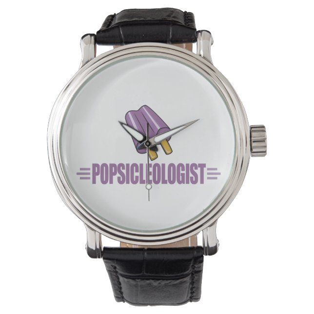 Funny Grape Popsicle Lover Armbanduhr (Vorderseite)