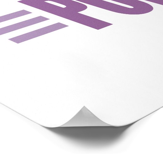 Funny Grape Popsicle Lover Poster (Ecke)