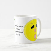 Funny Grapefruit Cartoon Kaffeetasse (VorderseiteRechts)
