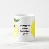 Funny Grapefruit Cartoon Kaffeetasse (Mittel)