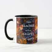Funny Grapes Teacher Wertschätzung Tasse (Links)
