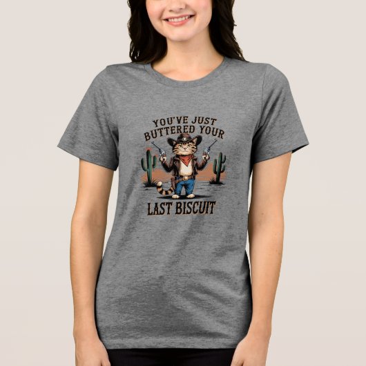 Funny Graphen - Funny Cat Spaß Zitat Tri-Blend S Shirt (Vorderseite)