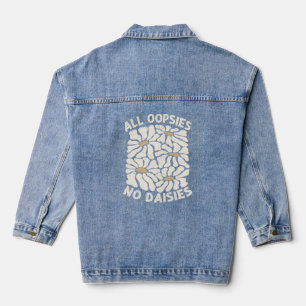 Funny Graphic - All Oopsies No Daisies Tri-Blend Jeansjacke