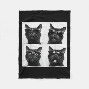 Funny Graphic Cat Fotobooth Selfie Funny _2 Fleecedecke