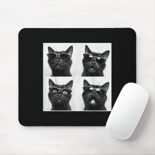 Funny Graphic Cat Fotobooth Selfie Funny _2 Mousepad (Mit Mouse)