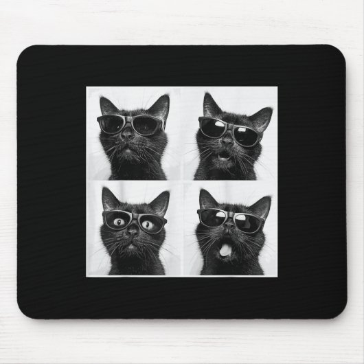 Funny Graphic Cat Fotobooth Selfie Funny _2 Mousepad (Vorne)
