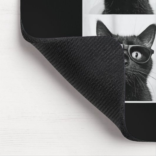 Funny Graphic Cat Fotobooth Selfie Funny _5 Mousepad (Ecke)