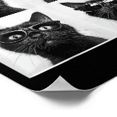 Funny Graphic Cat Fotobooth Selfie Funny _5 Poster (Ecke)